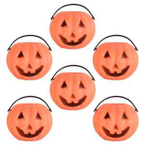 Beistle Halloween Plastic Miniature Pumpkin Buckets