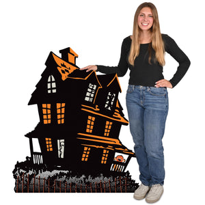 Beistle Vintage Halloween Haunted House Stand-Up - Easel Attached - 51 inches x 45 inches - Halloween Decor