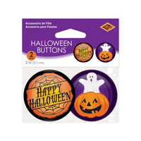 Beistle Halloween Buttons - Halloween Decor - 2 Inch