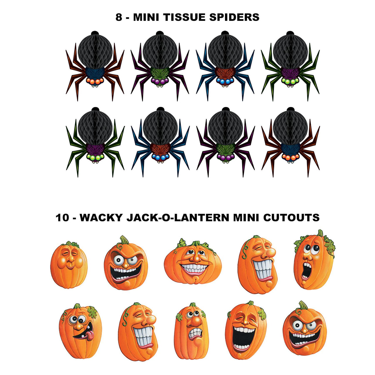 Beistle Trunk Or Treat Party Box - 21 Pieces - Halloween Decorating Kit