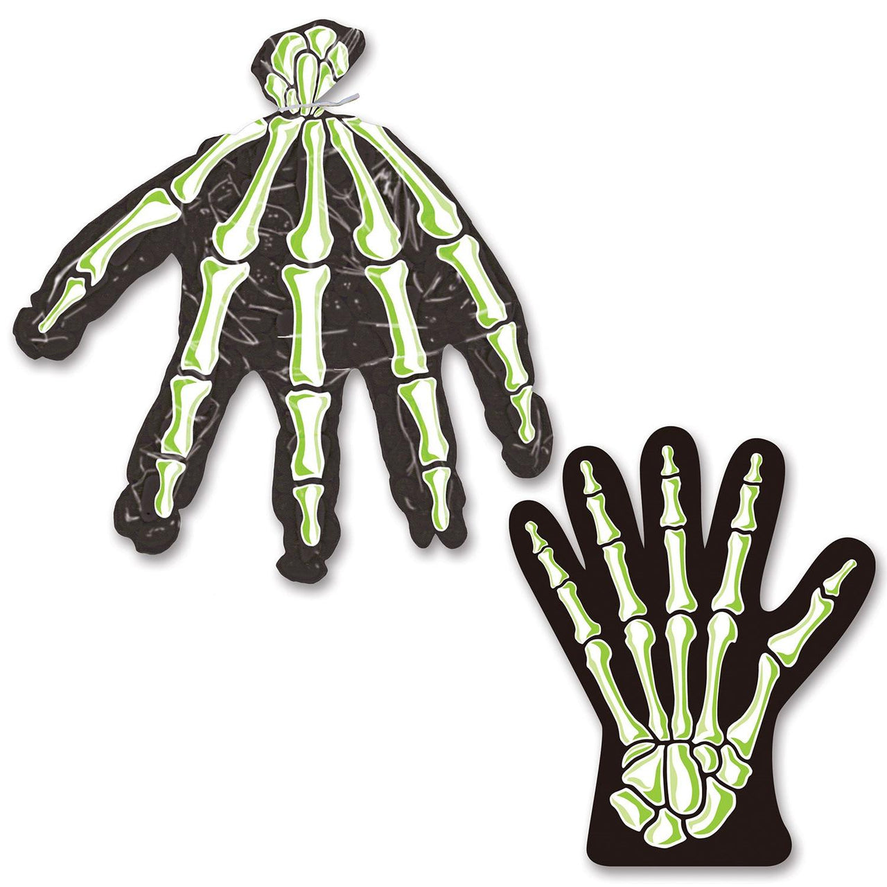 Beistle Halloween Skeleton Hand Treat Bags (10/Pkg)
