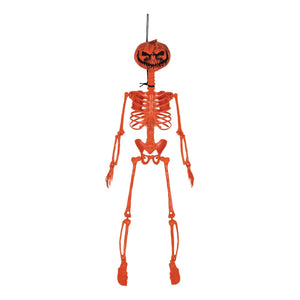 Beistle Halloween Plastic Pumpkin Skeleton