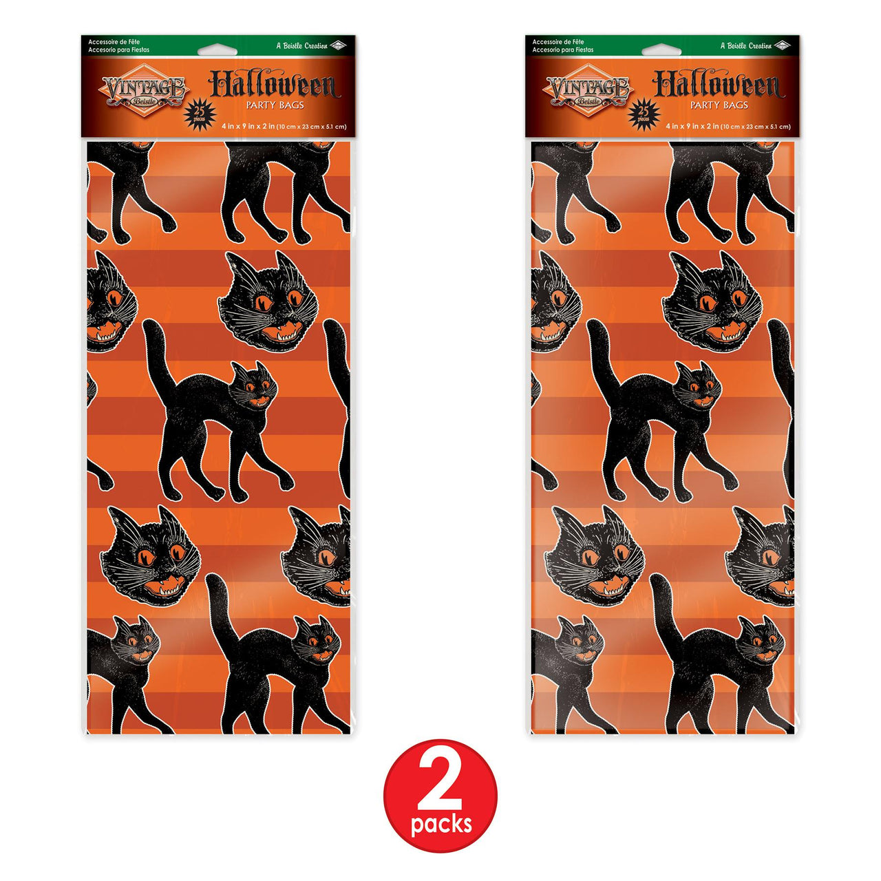 Bulk Vintage Halloween Cello Bags (Case of 300) by Beistle