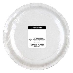 Beistle Spider Web Plates (8/Pkg) - 9 Inch