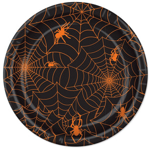 Spider Web Plates (8/Pkg) - 9 Inch