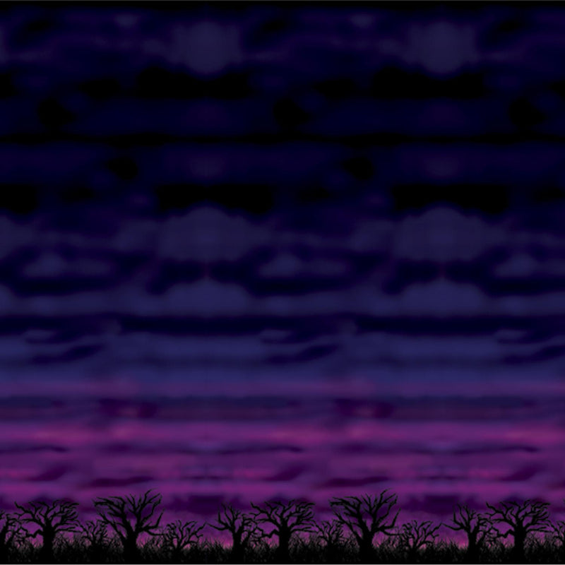 Beistle Halloween Spooky Sky Backdrop