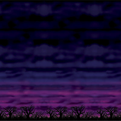 Beistle Halloween Spooky Sky Backdrop