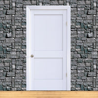 Halloween Party Stone Wall Backdrop (Case of 6)