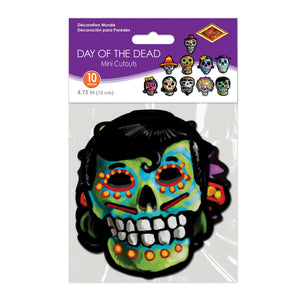 Bulk Mini Day Of The Dead Cutouts (Case of 240) by Beistle