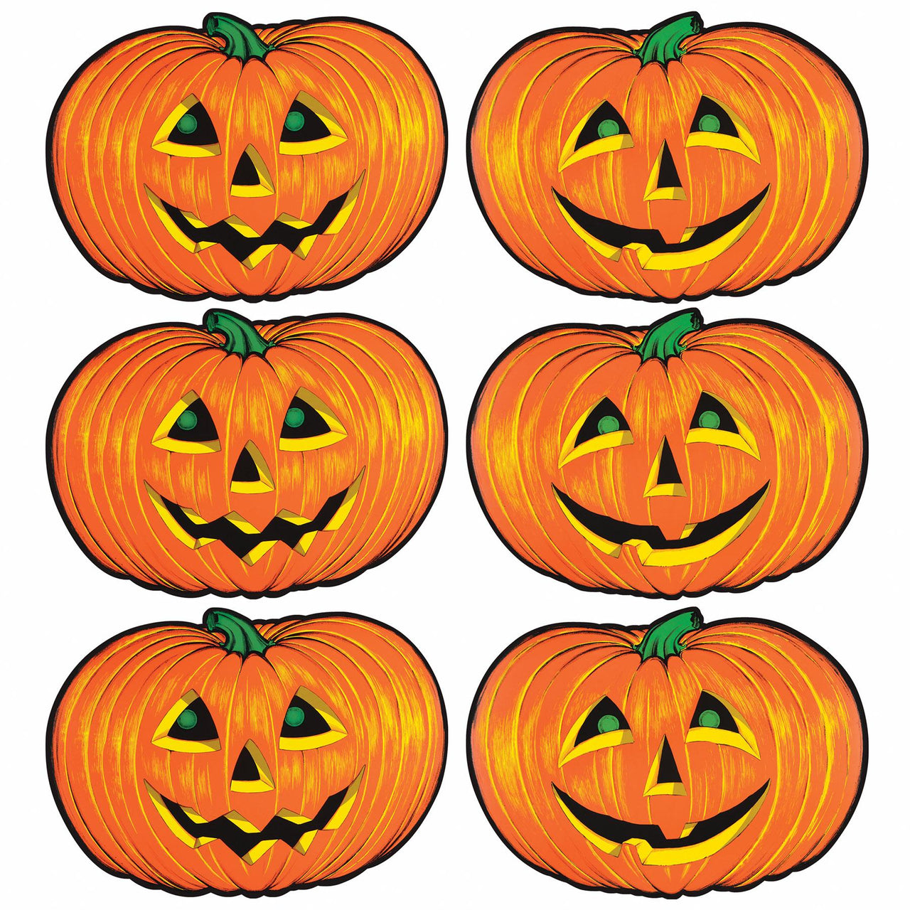 Beistle Halloween Jack-O-Lantern Cutouts
