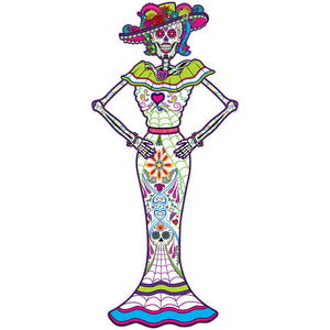 Beistle Jointed Day Of The Dead Female Skeleton