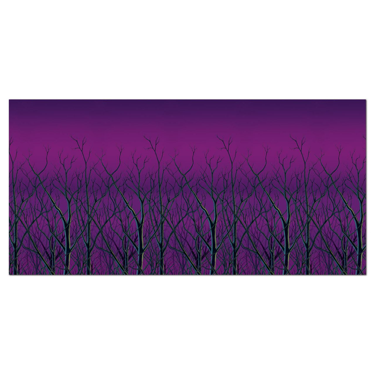 Beistle Halloween Spooky Forest Treetops Backdrop