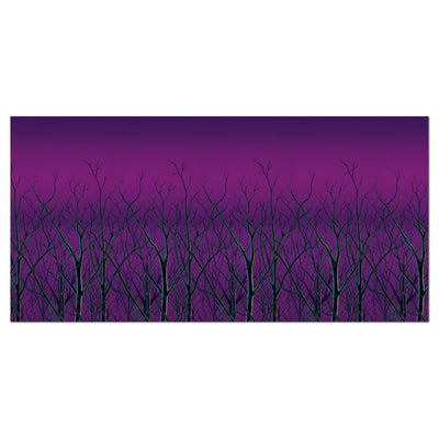 Beistle Halloween Spooky Forest Treetops Backdrop