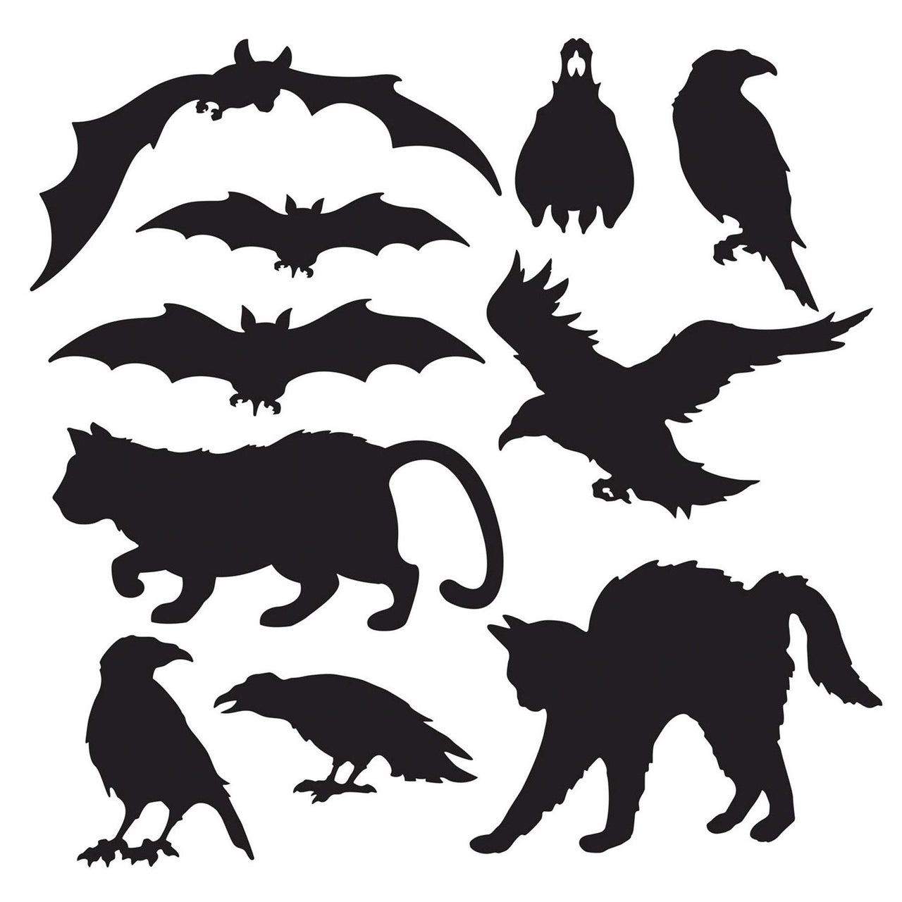 Beistle Halloween Silhouettes (10/Pkg)