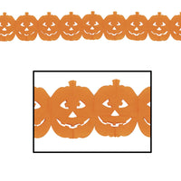 Beistle Halloween Jack-O-Lantern Garland