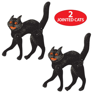Bulk Vintage Halloween Jointed Scratch Cat (Case of 12) by Beistle