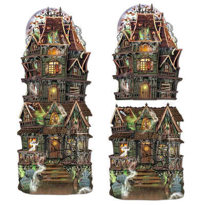 Beistle Halloween Jumbo Haunted House Cutouts (2/Pkg)