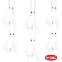 Bulk Fabric Hanging Ghosts (12 Pkgs Per Case) by Beistle