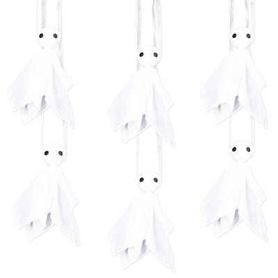 Beistle Halloween Fabric Hanging Ghosts (12 Per Case)