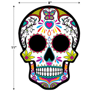 Beistle Plastic Day of the Dead Sugar Skull Yard Signs