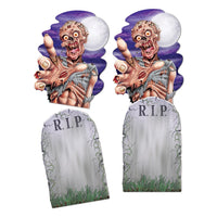 Beistle Halloween Jumbo Tombstone & Zombie Cutouts (2/Pkg)