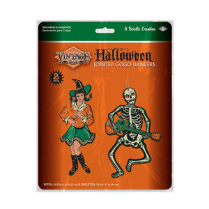 Bulk Vintage Halloween Jointed GoGo Dancers (Case of 24) by Beistle