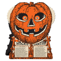 Beistle Vintage Halloween Jack-O'-Lantern Fortune Wheel Game
