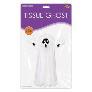 Bulk Halloween Party Tissue Hanging Ghost (Case of 12) by Beistle
