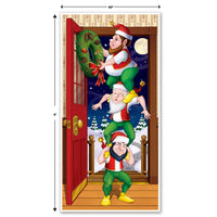 Bulk Christmas Elves Door Cover (Case of 12) by Beistle