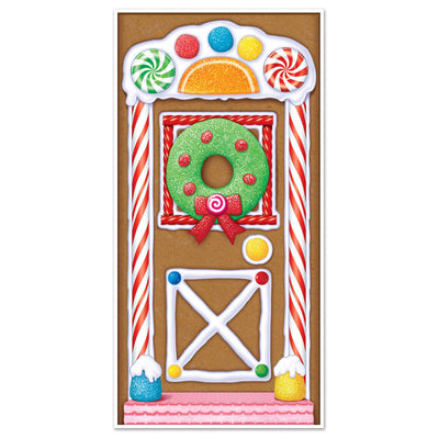 Beistle Christmas Gingerbread House Door Cover