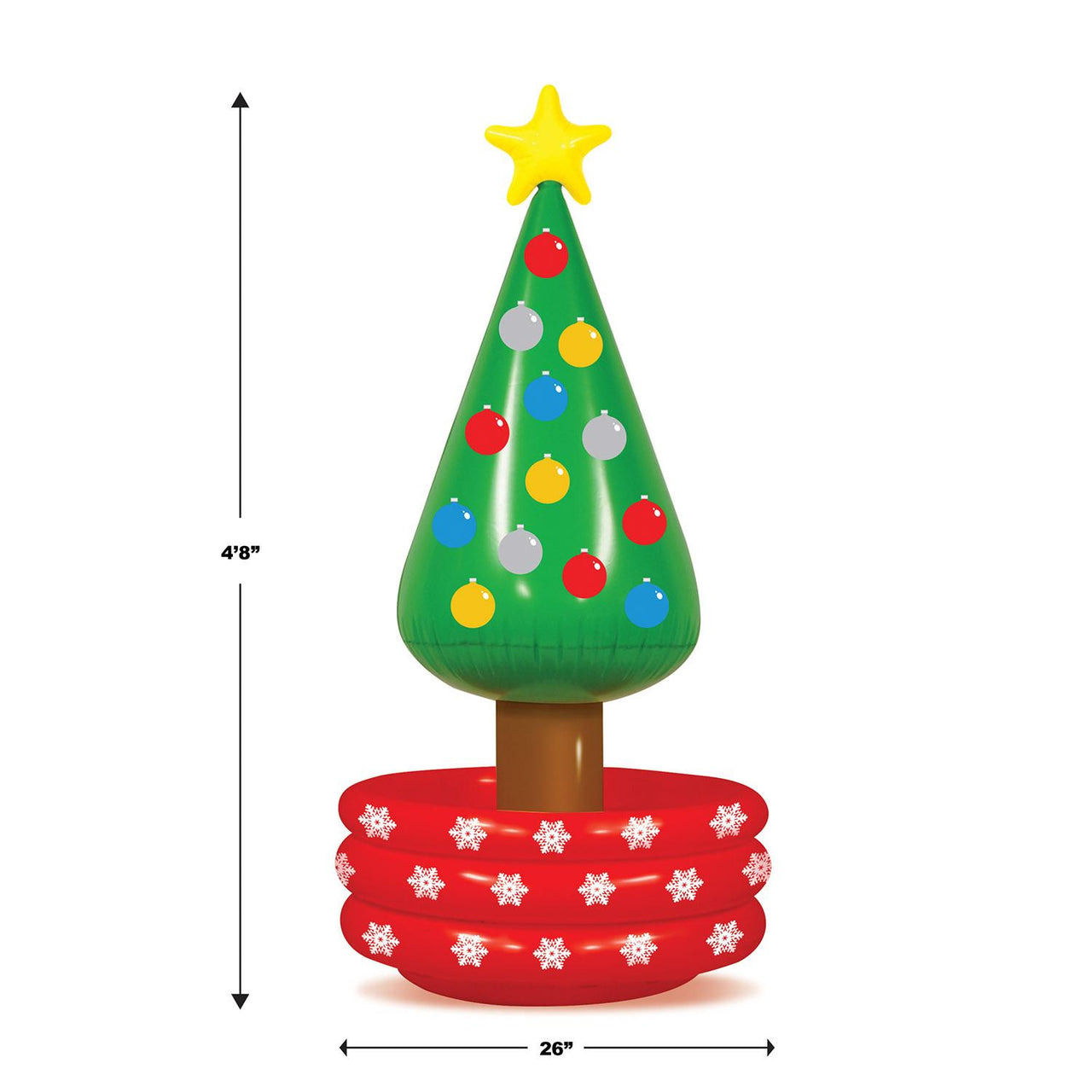 Bulk Inflatable Christmas Tree Cooler (Case of 6) by Beistle