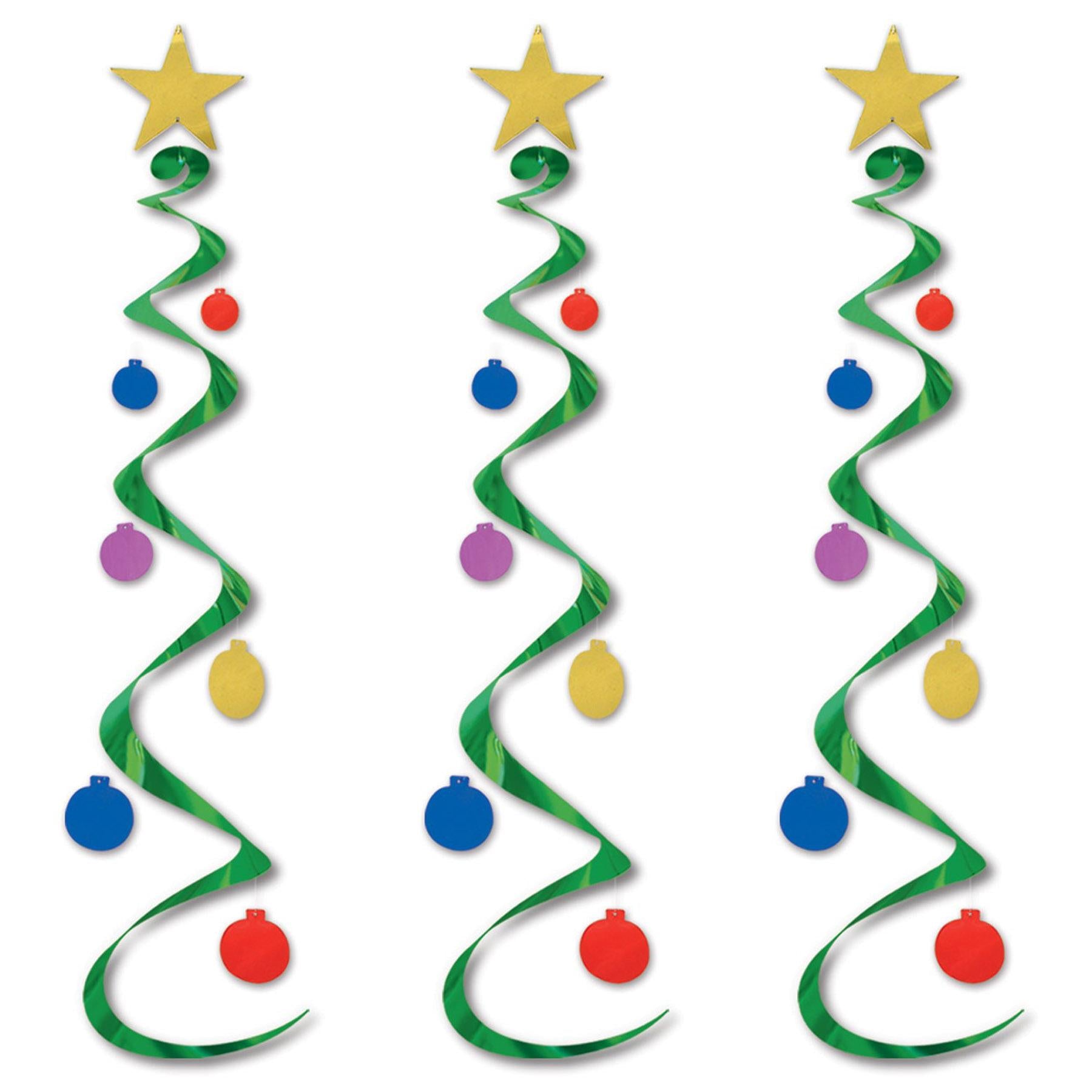 Beistle Christmas Tree Whirls (3/Pkg)