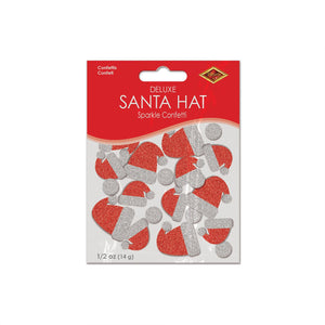 Bulk Santa Hat Deluxe Sparkle Confetti (12 Packages) by Beistle