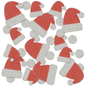 Christmas Santa Hat Deluxe Sparkle Confetti (0.5 Oz/Pkg)
