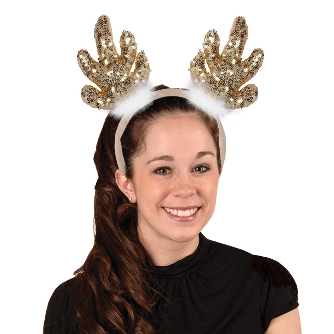 Bulk Sequined Reindeer Antlers (Case of 12) by Beistle