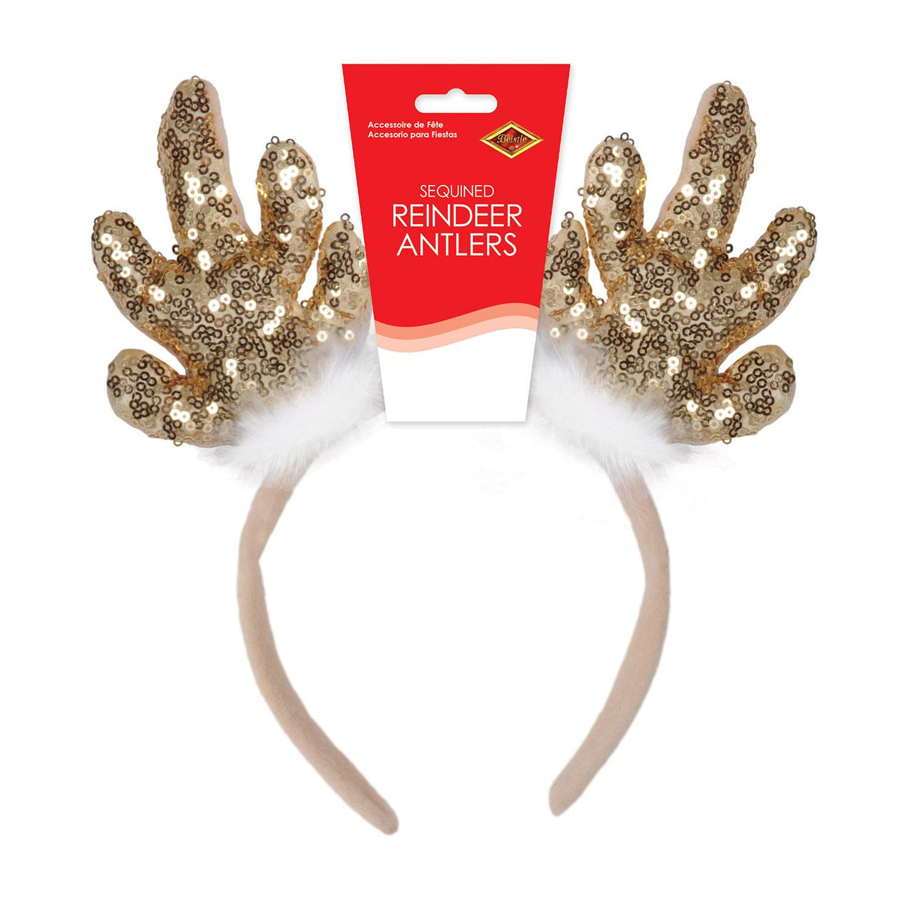 Bulk Sequined Reindeer Antlers (Case of 12) by Beistle