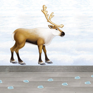 Beistle Reindeer Footprints Peel 'N Place