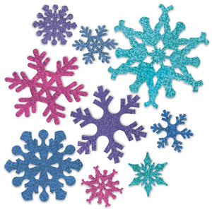 Beistle Christmas Snowflake Cutouts- Assorted Colors