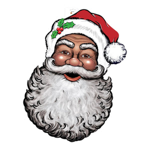 Beistle Display Santa Face Cutout - 26 inch, Christmas Decorations, 1/pkg, 12/case