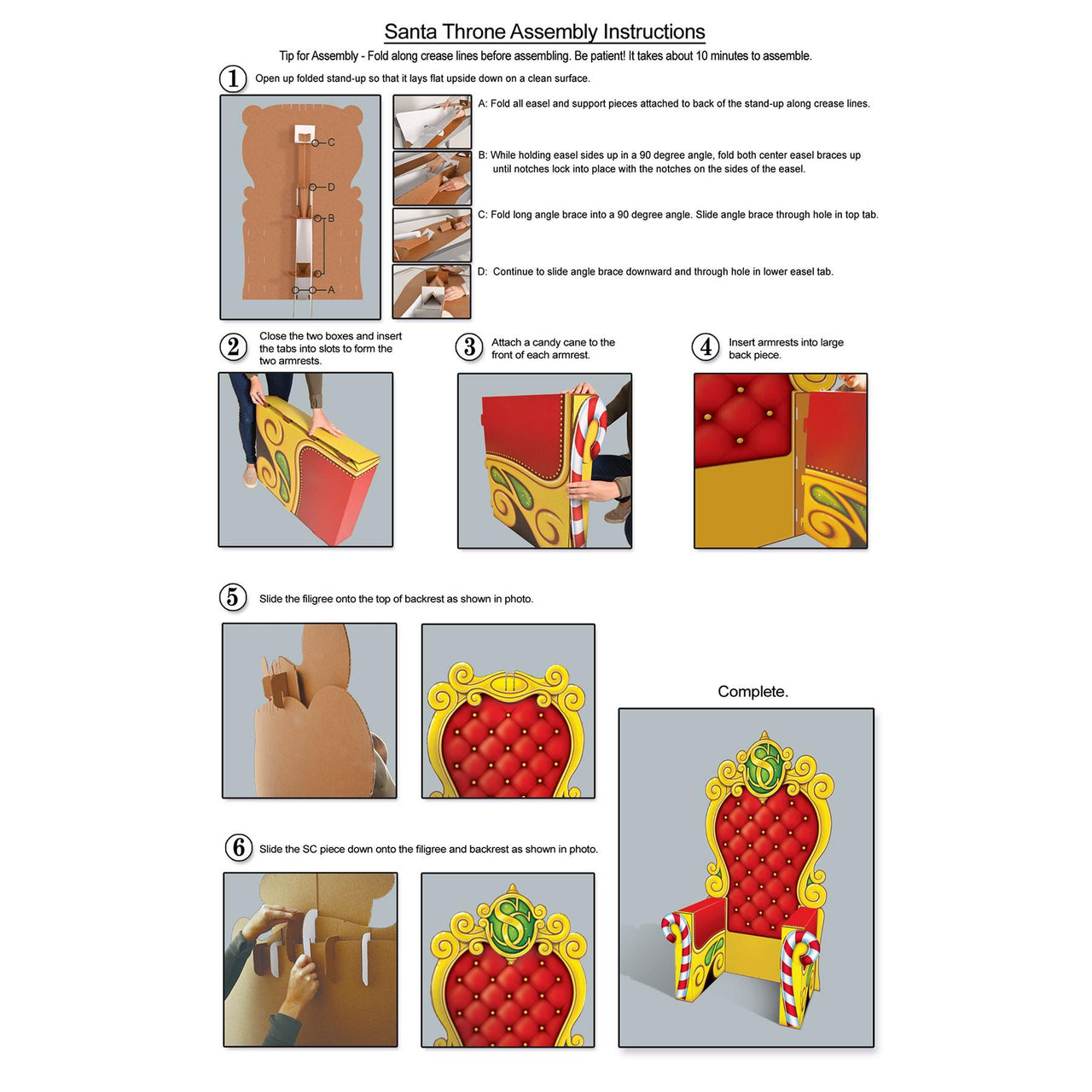 Beistle 3-D Santa's Throne Prop