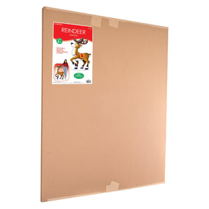 Beistle Reindeer Stand-Up - 50 inches x 31.75 inches, Christmas Decorations, 1/pkg, 4/case
