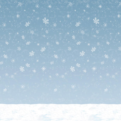 Beistle Christmas Winter Sky Backdrop