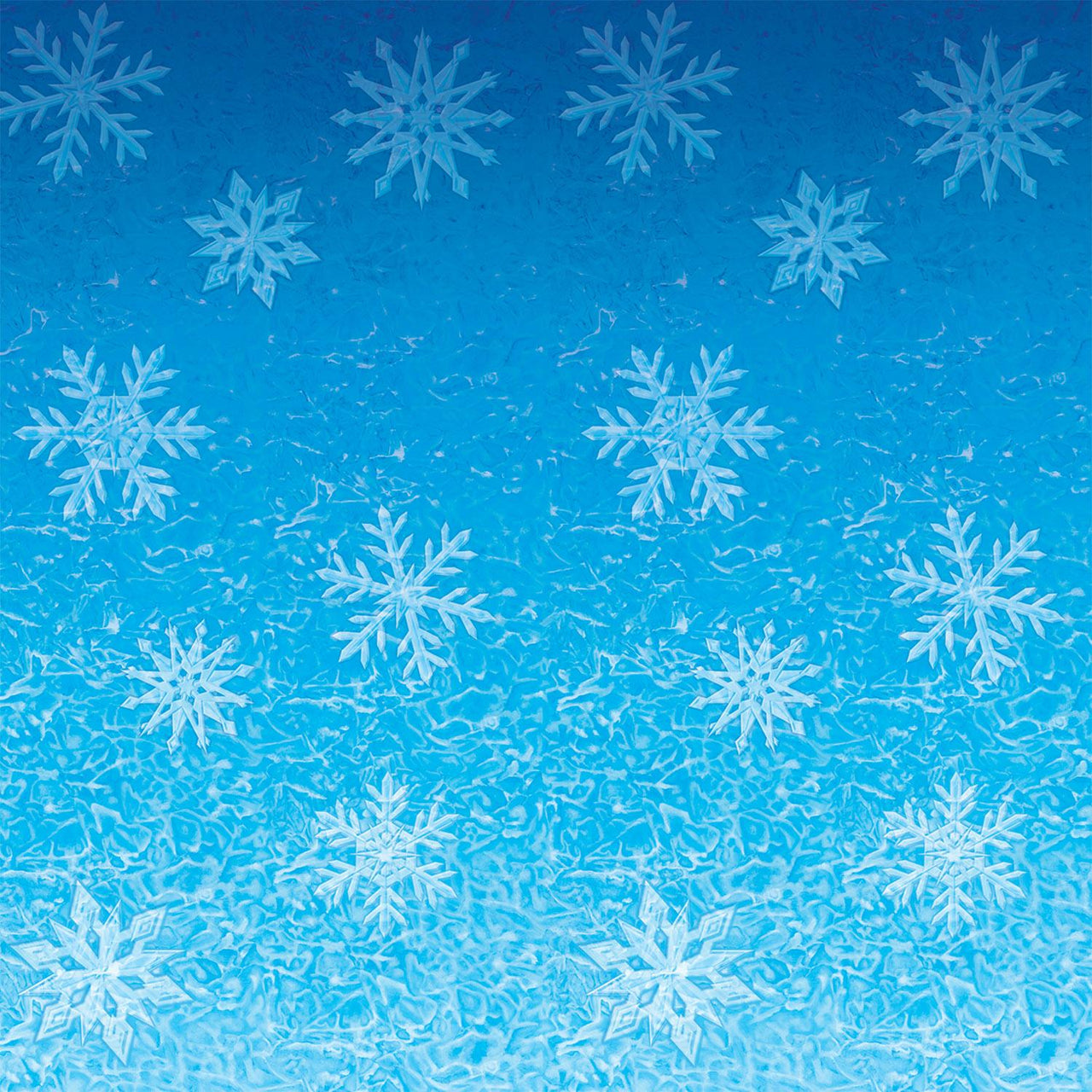 Bulk Frozen Snowflakes Backdrop Decoration (Case of 6) by Beistle