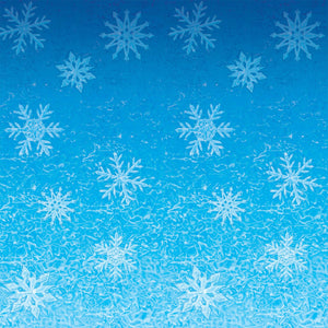 Bulk Frozen Snowflakes Backdrop Decoration (Case of 6) by Beistle