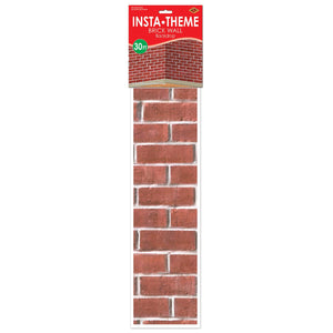Bulk Christmas Brick Wall Backdrop Decoration (Case of 6) by Beistle