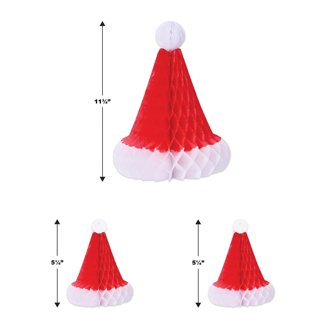 Bulk Tissue Santa Hats (12 Pkgs Per Case) by Beistle