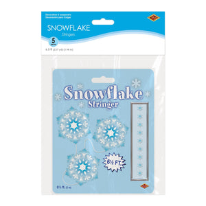 Beistle Snowflake Stringers - 78-inch Size - Christmas/Winter Stringers