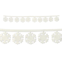 Beistle Christmas Fabric Snowflake Garlands (2/Pkg)