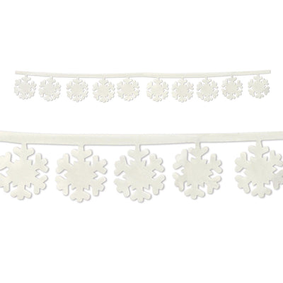 Beistle Christmas Fabric Snowflake Garlands (2/Pkg)