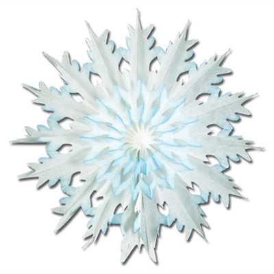 Beistle Christmas Packaged Dip-Dyed Snowflakes (2/Pkg)
